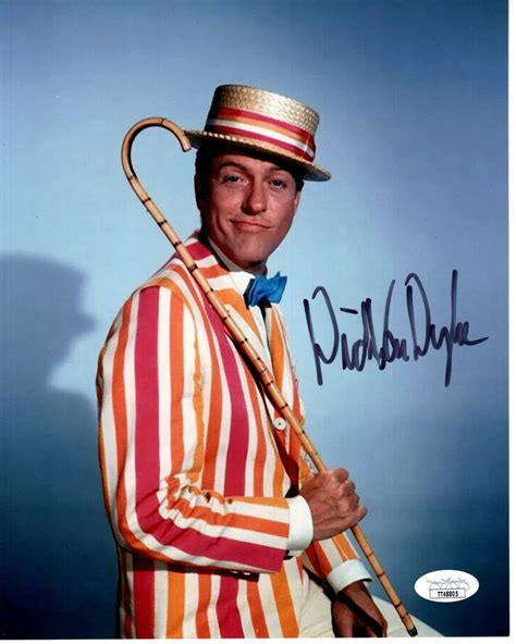 Foto Firmada Dick Van Dyke Bert Mary Poppins 8x10 Psaadn Auténtico Certificado De Autenticidad