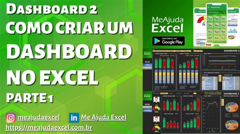 Como Criar Um Dashboard No Excel Dashboard Parte Me Ajuda Excel App YouTube