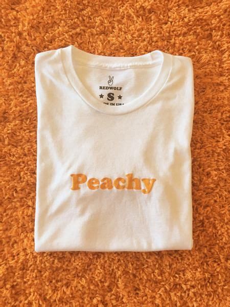 Peachy Tee Shirt Print Design Cool Outfits Aesthetic