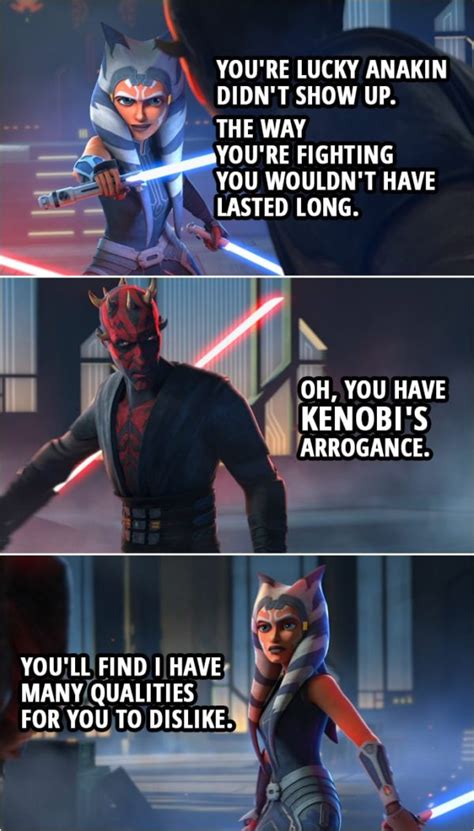 Despite apparently dying in the phantom menace, maul survived and grew to be one of the best characters in all of star wars. 100+ Best 'Ahsoka Tano' Quotes | Scattered Quotes