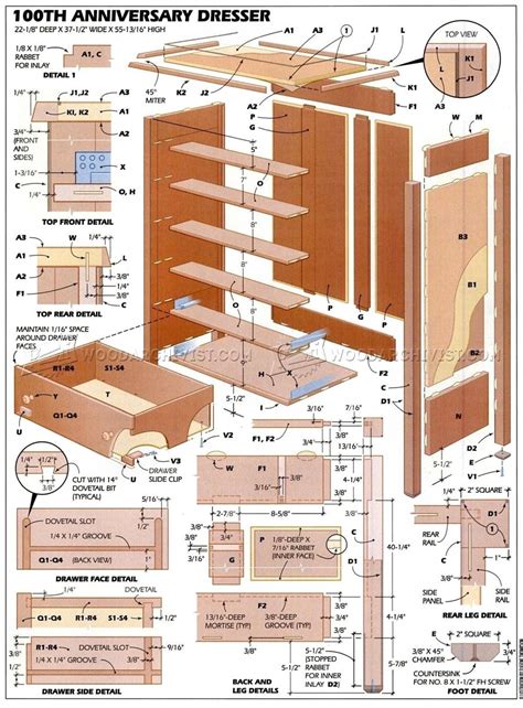 Bedroom Furniture Plans • Woodarchivist