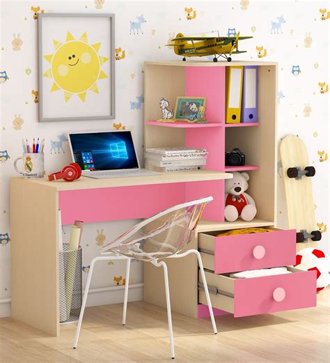 A study table for kids must have some salient features. Buy Champion Study Table in Pink by CasaCraft Online ...