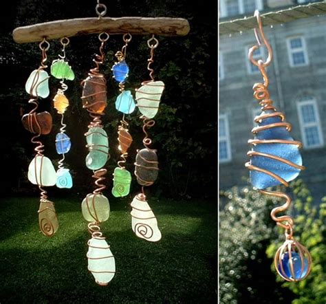 20 Cute Diy Home Decor Ideas With Colored Glass And Sea Glass Architecture And Design