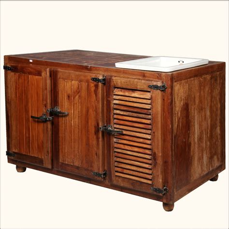 In a market flooded with stainless steel and plastic cabinets, pacific teak millworks is unique in our goal of. Old Fashioned Teak Wood Kitchen Sink Cabinet | Wood ...