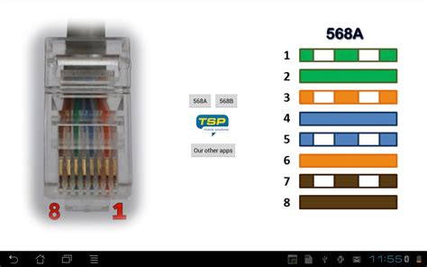 Repeat the above steps for the second rj45 plug. Ethernet RJ45 - wiring connector pinout and colors APK Download - Free Tools APP for Android ...