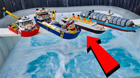 Will These Lego Boats Float In A Hot Tub Youtube