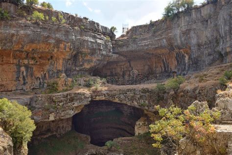 The Balaa Gorge Sinkhole Lebanon Stock Image Image Of Nature