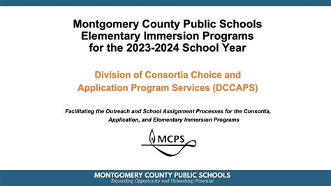 Mcps Elementary Immersion Programs Information Session Winter 2023