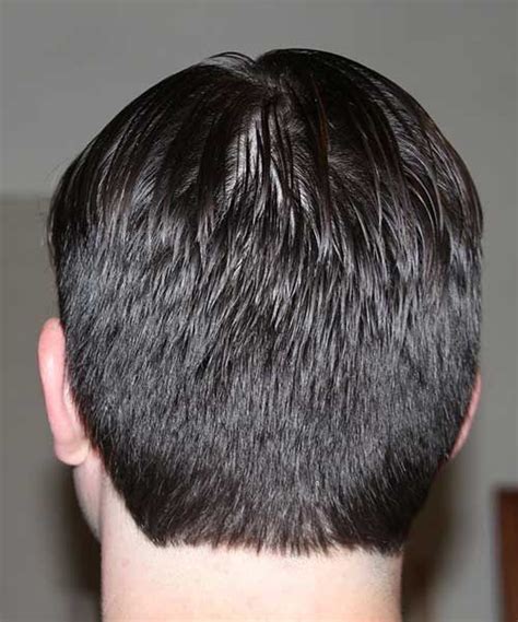Simple Men Haircut Back View Mens Hairstyles Hair Styles Haircuts