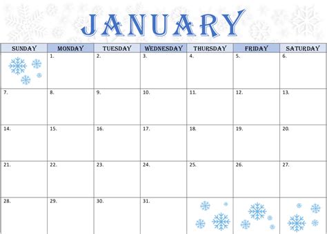 Free Printable Calendar January 2018 Printable Word Searches