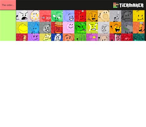 BFB Fan Made Icons By Pen Cap Updated Again Tier List Community