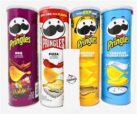 Pringles Potato Chips Variety Pack Bbq Pizza Cheddar Cheese