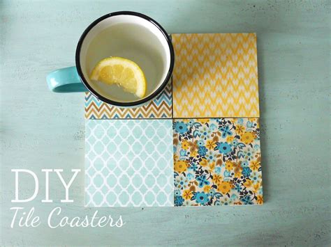 Diy Tile Coasters Delightfully Noted
