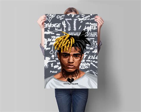 XXXTentacion Canvas Rapper Canvas Rolls Rip XXX Music Art Etsy