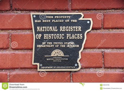 National Register Of Historic Places Plaque Editorial Image Image Of