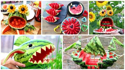 15 Ways To Cut A Watermelon Decoration Ideas Youtube