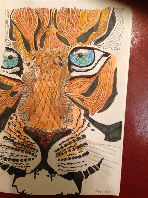 Zentangle Eyes Of The Tiger Tiger Art Art Painting