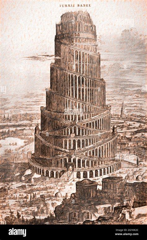 Temple Of Babel Ancient Babylon Mesopotamia Stock Photo Alamy