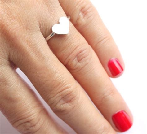 Valentines Day T Heart Ring My Love Sterling Silver