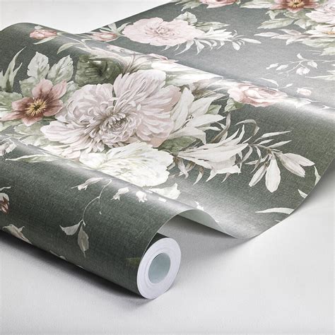 Floral Charm By Boråstapeter Sage Wallpaper Wallpaper Direct