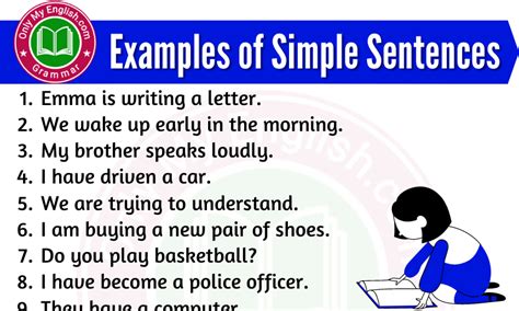 Simple Sentences Examples English Vocabs Hot Sex Picture