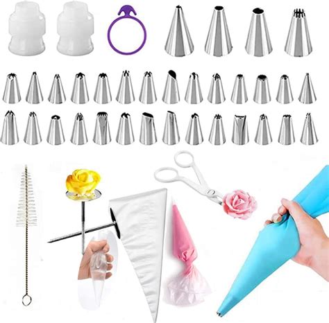 Buy Cake Decorating Tips 141 Pcs Piping Nozzles Piping Bags And In Pakistan Waoomart