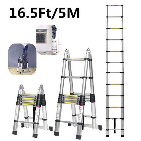 Buy Aluminum Telescopic Ladder 165ft Portable Extension Folding Multi