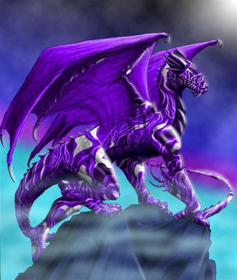 Amethyst Dragon By Mewtwofan On Deviantart Fantasy Dragon Dragon