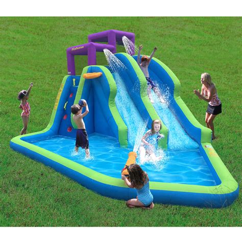 Kahuna 90793 Twin Falls Outdoor Inflatable Splash Pool Backyard Water