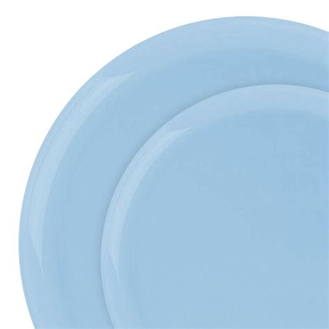 Plastic Plates Blue Flat Round Value Set Smarty Had A Party 120