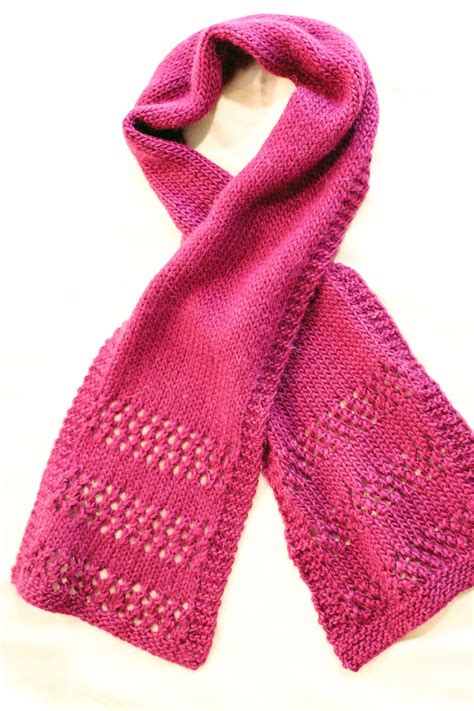This Is A Basic Eyelet Scarf To Help Beginners Get Acquired To Yarn