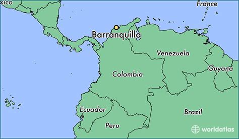 Where Is Barranquilla Colombia Barranquilla Atlantico Map