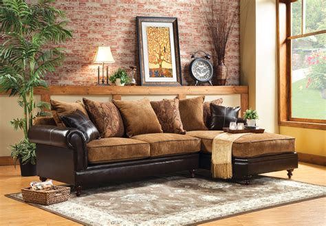 A good sectional sofa is stylish and comfortable. Furniture of America Two-Tone Alicia Formal Sectional ...