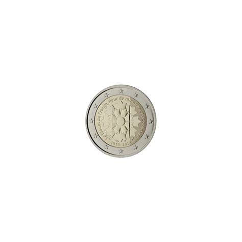 Francia 2 Euros 2018 Flor De Aciano Sc Moneda Conmemorativa 2 Euro Coin