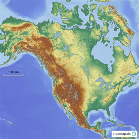 Gebirge Amerika Karte Goudenelftal