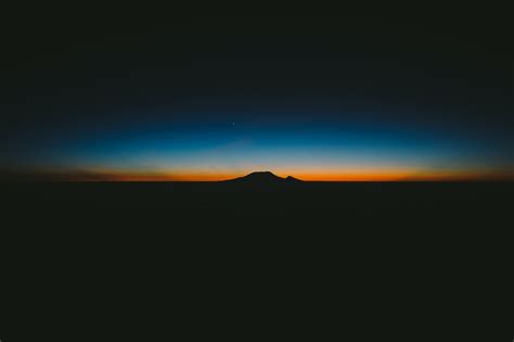 Mountain Dark Sunset Wallpaper