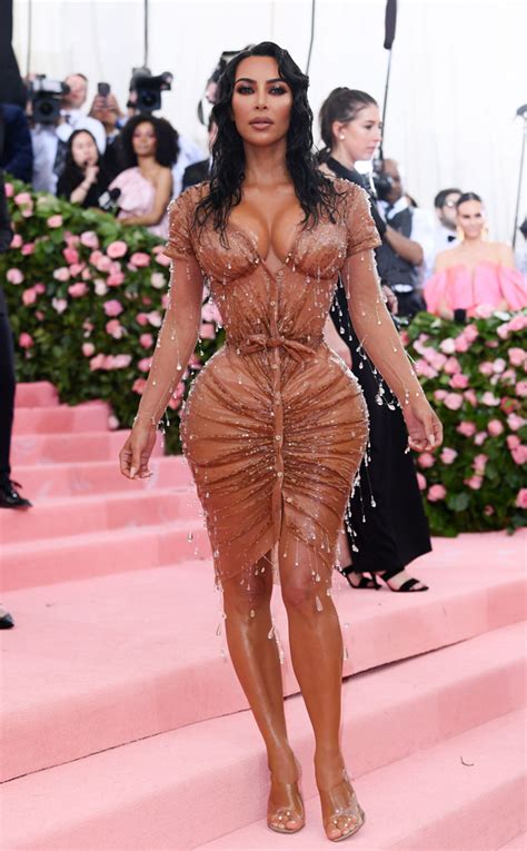 Kim Kardashian Turns Heads In Nude Dress At 2019 Met Gala With Kanye