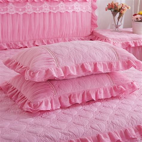 Luxury 2pcs 48x74cm Solid Color Pillow Covers Rectangle Bed Pillow Case