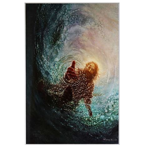 Acrylic The Hand Of God By Yongsung Kim 36 X 24