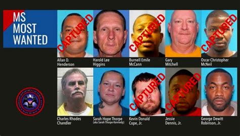 Mississippis Most Wanted Multiple Suspects In Custody After List Goes