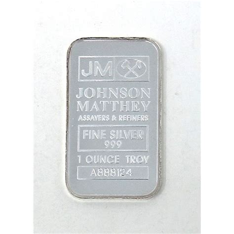 1 Oz Johnson Matthey 999 Silver Bar