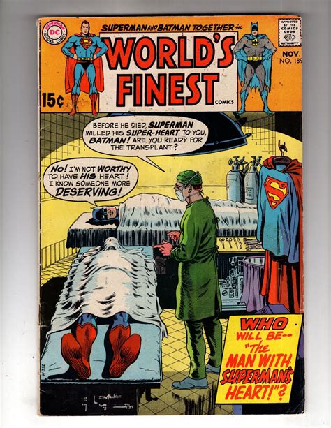Worlds Finest Comics 189 1969 Superman And Batman ~ Silver Age Dc