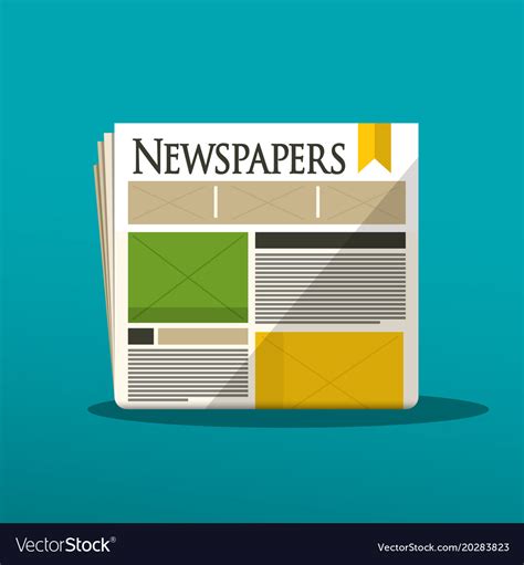 Newspapers Icon Royalty Free Vector Image Vectorstock