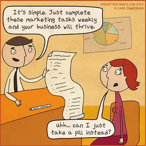 Business Humor And Marketing Cartoons About Wanting The Easy Way Out Unearthed Comics