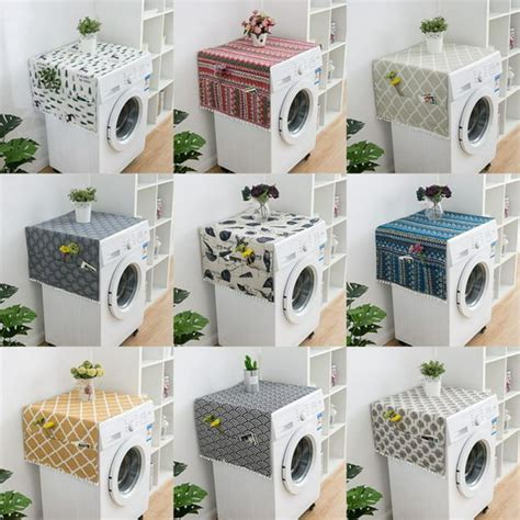 Anti Slip Washer And Dryer Top Covers Fridge Dust Cover Washing