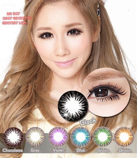 Shop Cheap Circle Contact Lens Online Simple Soft Dreamy Dandelion Black Contact Lenses