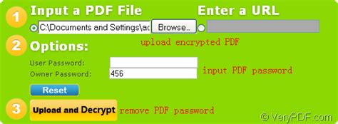 Free online pdf password remover tool, instantly unlock pdf restrictions and enable editing, printing and copying of locked pdf files. How to remove PDF password online for free | VeryPDF ...