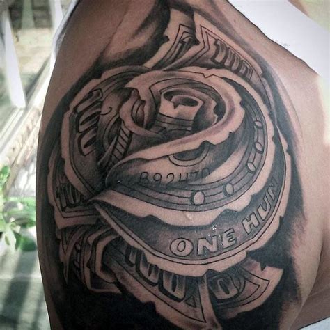 38 Awesome Money Rose Tattoos Ideas