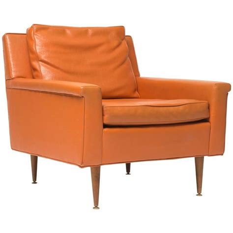 Milo Baughman for Thayer Coggin Brass Lounge Chair Hair on Hide at 1stdibs