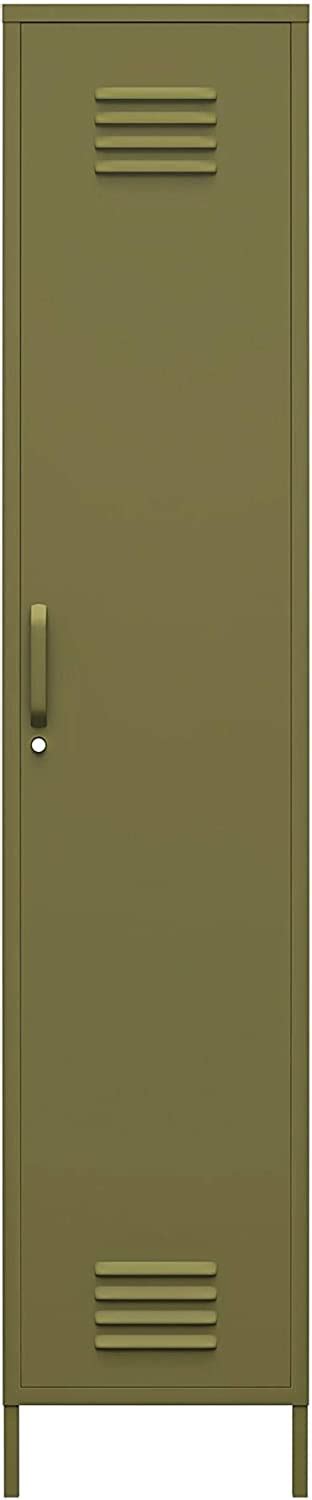 Buy Realrooms Shadwick Single Door Metal Locker Storage Cabinet With 4